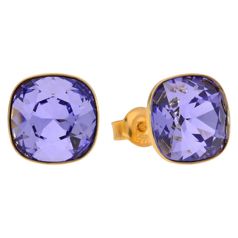 Sudraba auskari "Apžilbinošs Mirdzums (Tanzanite)" ar Swarovski™ kristāliem